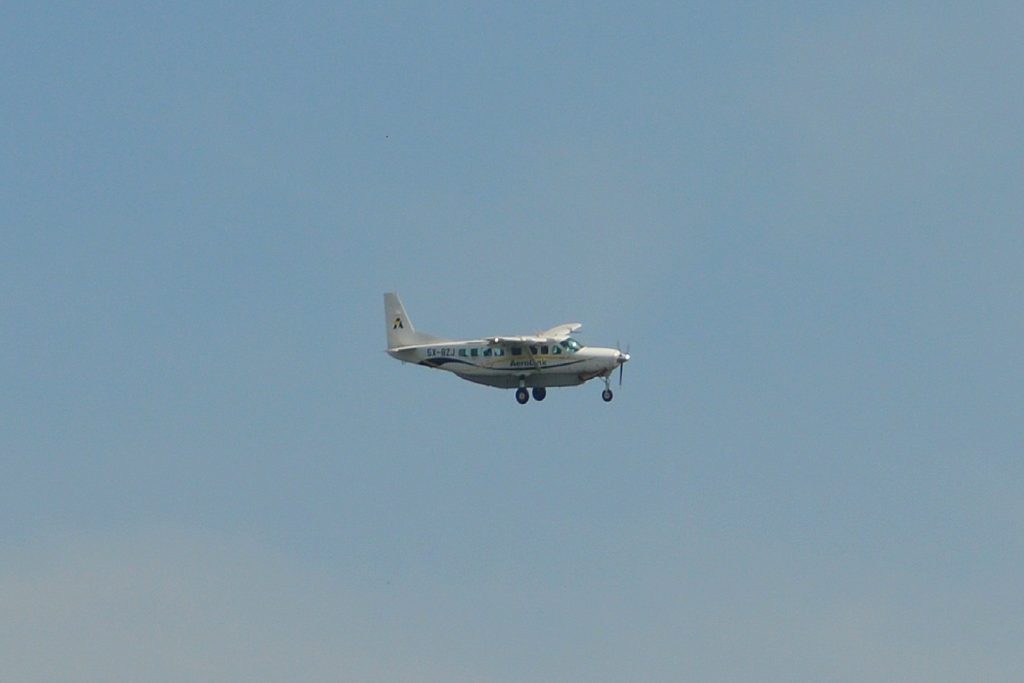 Aerolink plane in flight